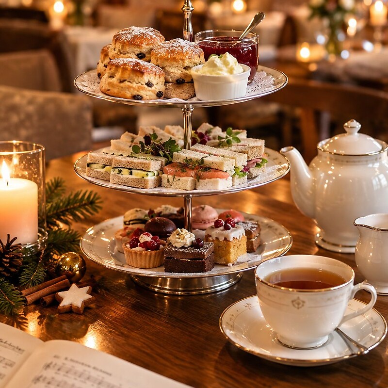 Adventssingen bei Scones und Tee